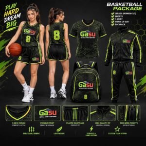 GASU basketball package — custom team uniform package