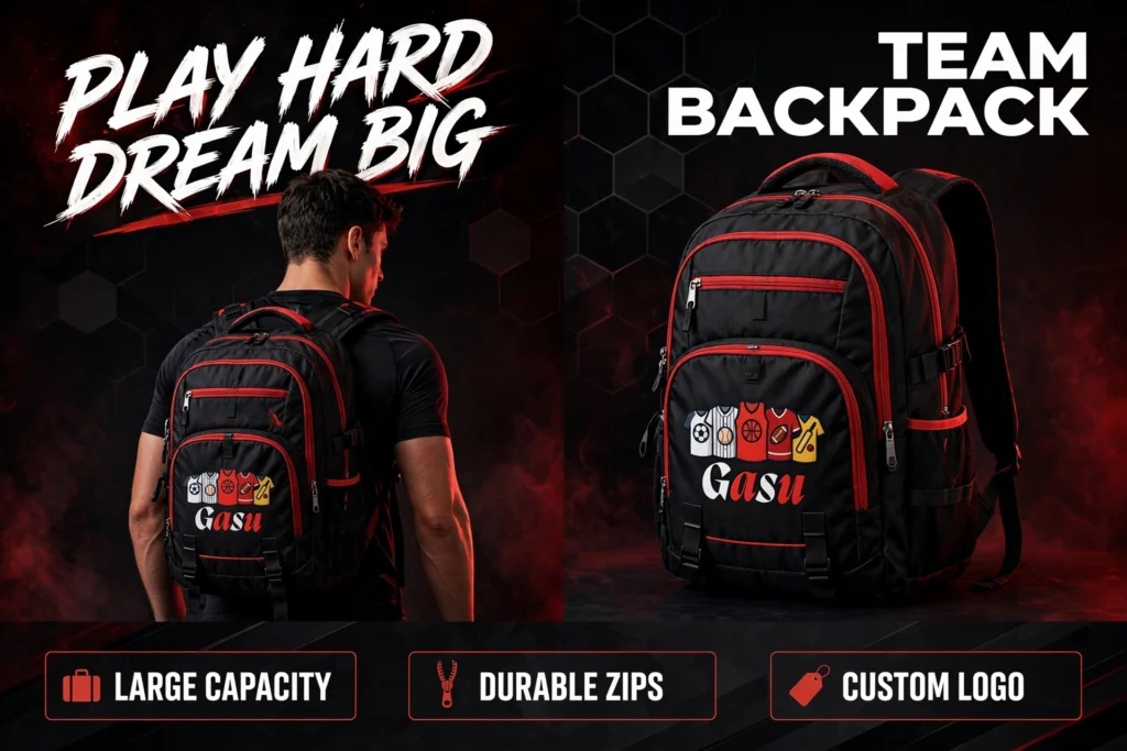 Custom Team Backpack preview