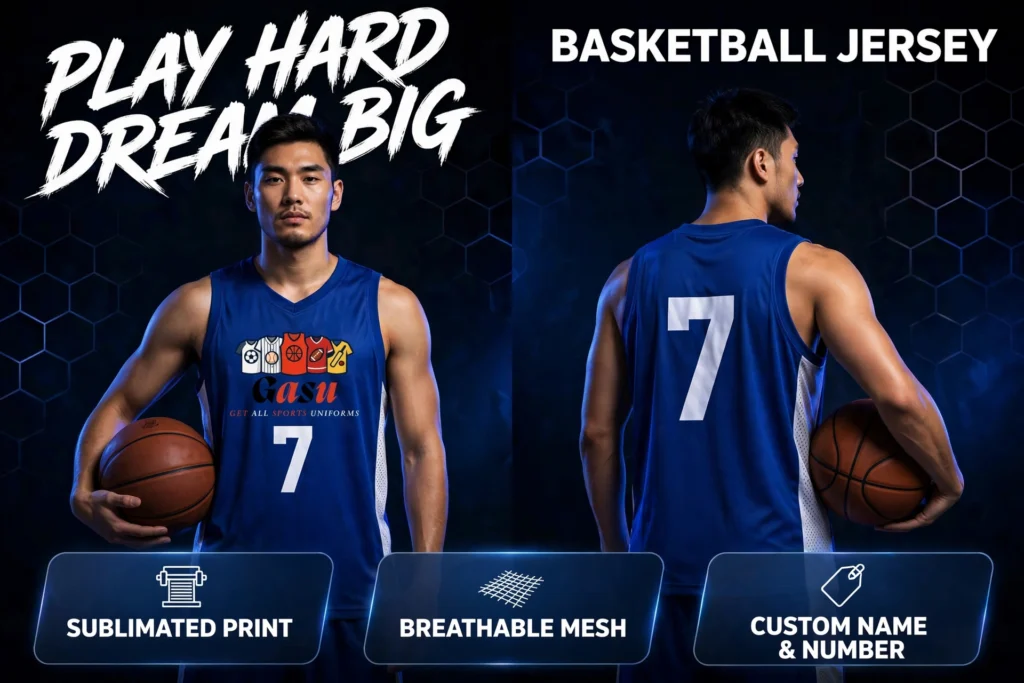 Custom Royal Blue Basketball Jersey preview
