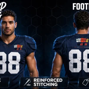 Custom Navy American Football Jersey — GASU custom team uniform