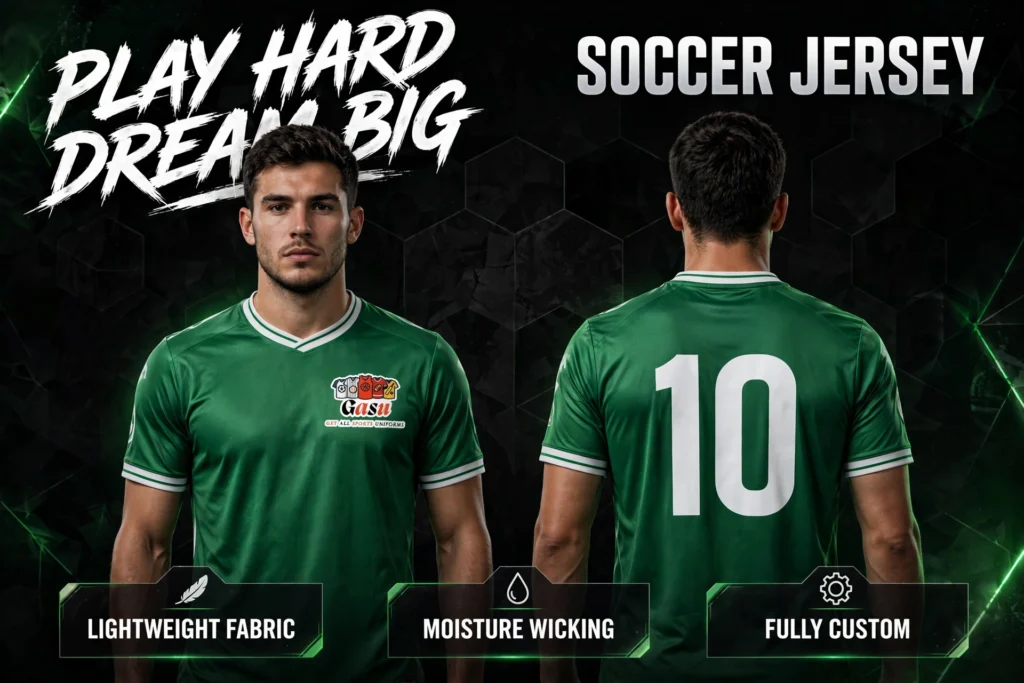 Custom Green Soccer Jersey preview
